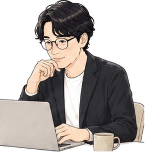 AIについて考えている様子のイラスト